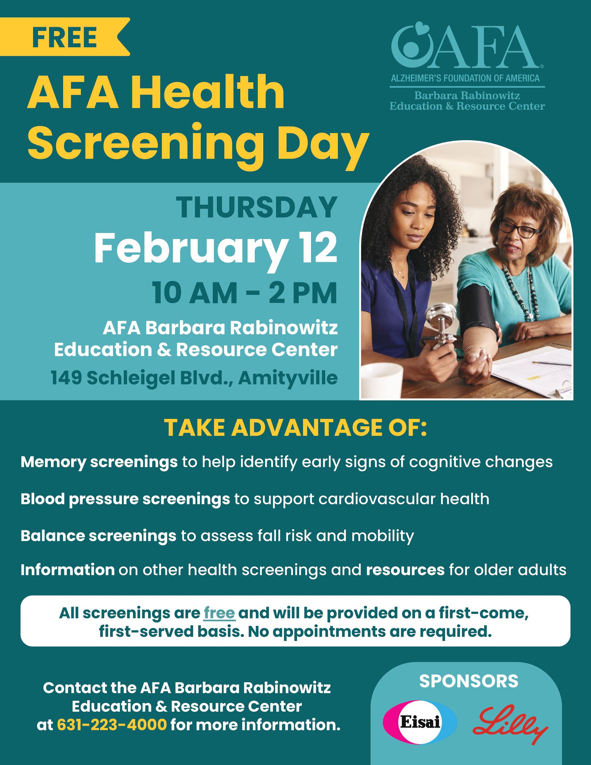AFA Health Screening Day 2-12-26 Flyer 