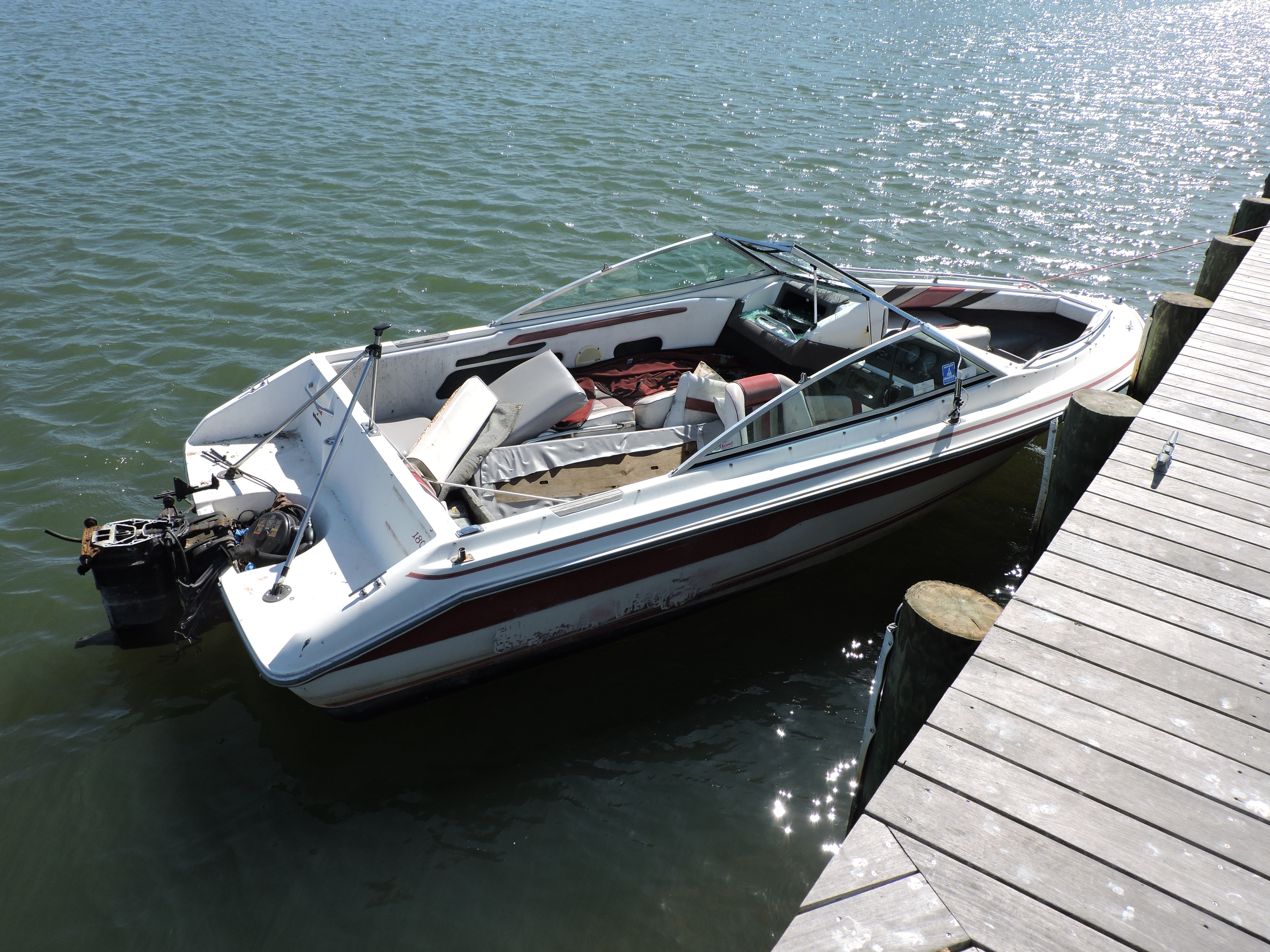 Boat on Tanner Park lake