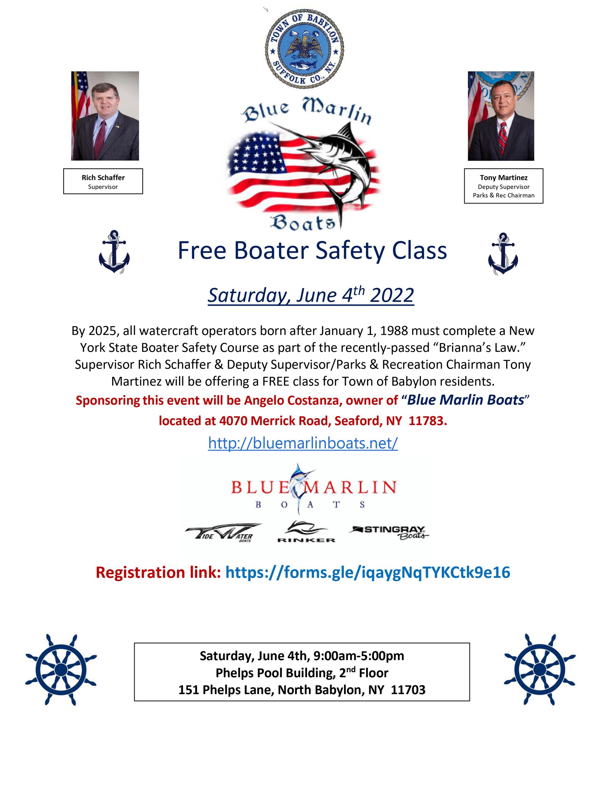 Boater Safety Course 2022