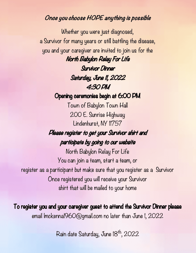 Survivor Invite 2022 Social Media