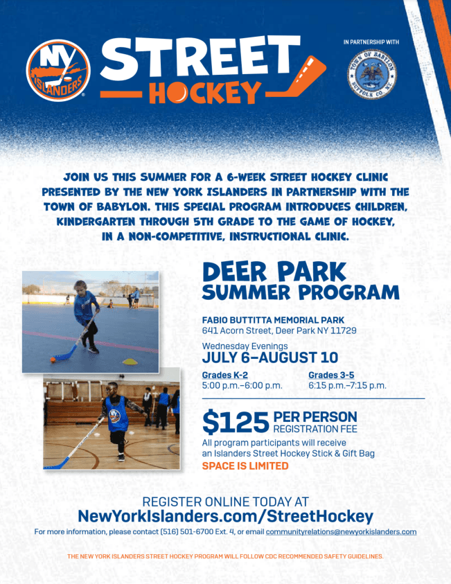 Islanders Street Hockey Flyer 