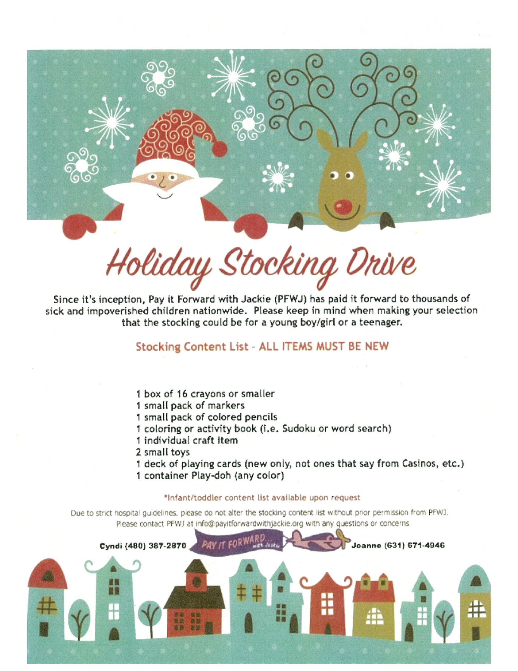 PFWJ Stocking Drive Flyer 2023