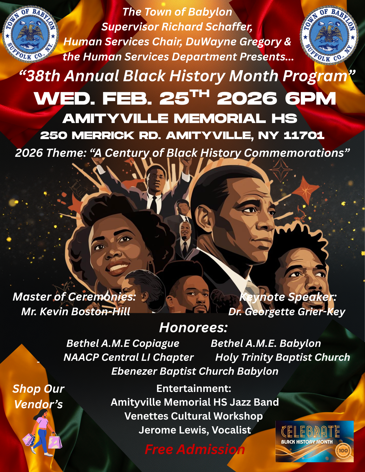 2026 Town of Babylon Black History Month Flyer 