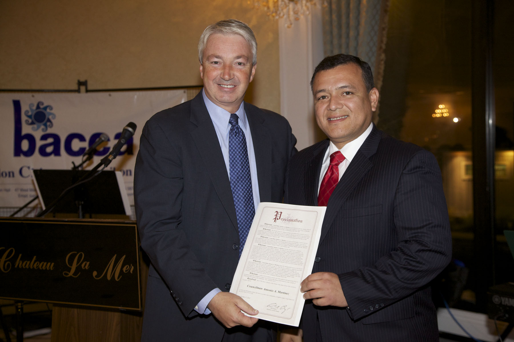 Senator Phil Boyle & Honoree Tony Martinez